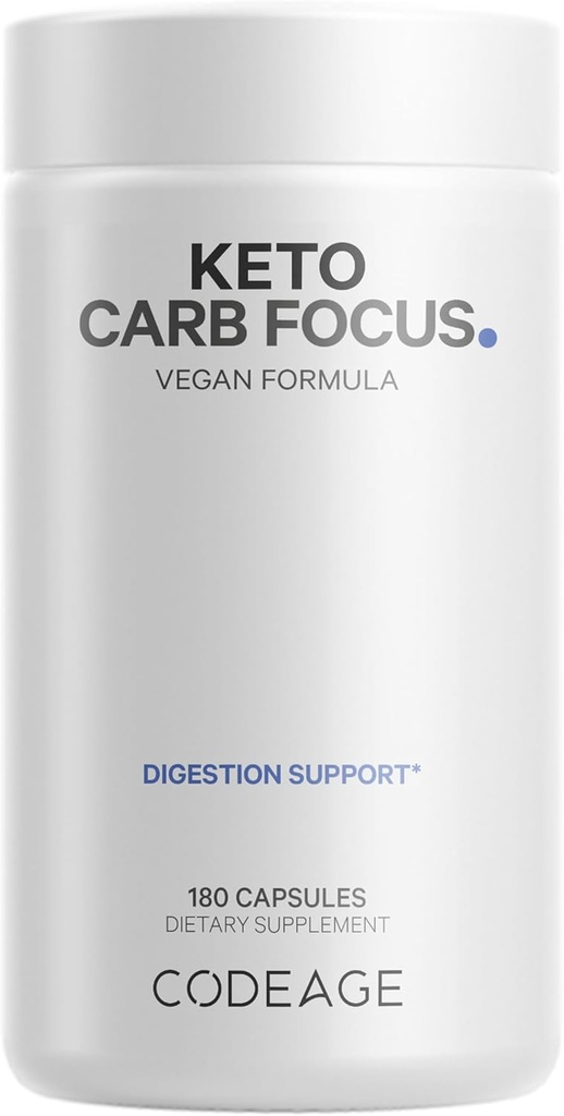 Codeage Keto Carb, bela ledvica fižol, zeleni čaj & cinamon Bark dodatek, Triple Action Keto Cheat Vegan tablete, ketogene, z nizko vsebnostjo ogljikovih hidratov sladkor, 3 mesecev dobave, ne-GMO, Gluten-free, 180 kapsul