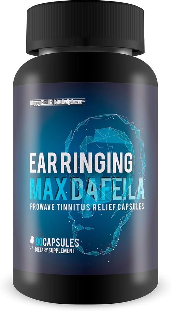 Ear Ringing Max Dafeila Prowave Tinnitus Relief Capsule - La nostra migliore naturale Ear Ringing Remedy - Ear Ringing Relief Ear Supplement - Ear Health Supplements - Ear Ringing Supplements - Per Anellimento orecchie