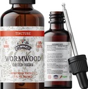 Wormwood Organic Tincture - Natural Intestinal Cleanse și Digestive Cleanse Supliment - Wormwood Herb Extract pentru Detox - Made in USA - 2 Fl Oz (Wormwood - 2 Fl Oz)