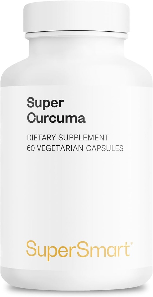 Supersmart - Super Curcuma 1000mg per dag (High Absorptie) - Gepatenteerde Meriva Curcuma - Curcumine Phytosome 60 Vegetarische Capsules - Non-GMO