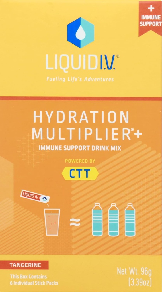 נוזל I.V, Tangerine hydrotion Multiplier+, 6 Count