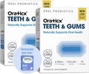 OraTicx Teeth & Gums 구두 Probiotics, 8 억 CFU - 자연적으로 구두 건강, 신선한 호흡 및 면역성, 치과 Probiotic 보충교재, 포도 풍미 30 Lozenges 2-Pack을 지원합니다