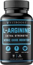 Extra Strength L Arginine Capsule 1500mg - Suplemento de óxido nítrico para Stamina, músculo, vascularidade e enerxía - potente impulsor NO con L-Arginina, L-Citrulline e Aminoácidos esenciais