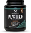 Wilderness Athlete - Daily Strength Premium Protein ← Whey Protein Powder for Women &amp; Hombre - Mejor Polvo Proteína para el Musculo Lean - Polvo Proteína Limpia con Whey Protein Isolate (Chocolate Moose)