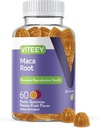 Viteey Black Maca Root Gummies - Drive, Passion & Energy Support - Siyah Maca Root for Men & Women - Vegan, Gluten Free - 60 Count