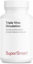 Supersmart - Triple Vino Circulation (High Potency) - 3-in-1 Formula - Red Vine Leaf Extract - s hroznovým semenom & Marc 