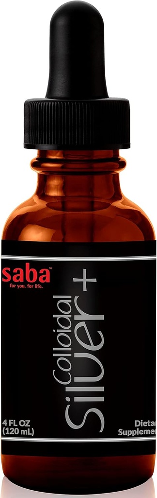 Saba Koloidné striebro 50PPM, 4Fl Oz.- Sezónne wellness, Imunitná podpora -Tento multi-Použitie produktu prichádza vhod pre niekoľko životných nehôd. Je potrebné mať v každej domácnosti -24 slúži