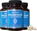 Zentastic Magnesium Complex - 360 Capsules - Chelated Magnesium Glycinate, Malate, Taurate & Lactate - Support Bones, Muscles