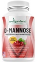 100% Pure D-Mannose with Cranberry Extract - Helps Cleanse Impurities, Natural Urinary Tract Health, Liver and Bladder Support Capsules, Non-GMO