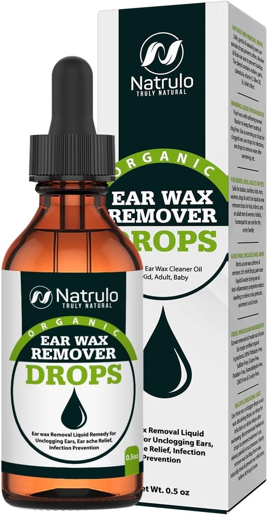 Organic Ear Wax Removal Drops for Cloged Ears 