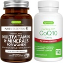 Multivitamin & Minerals for Women + High Absorption CoQ10 100mg 120 Softgels Energy Bundle, Trwała Release Advanced Multivitamin + CoQ10 with Witamina E & D- Limonen, przez Igennus