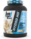 BPI Sports Hydro HD - 100% hidrolisado Whey Protein Powder - Crescimento muscular, recuperação, 25g de proteína hidrolisada, baixo carboidrato, baixo açúcar, absorção rápida (68 Servings, sorvete de baunilha)