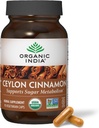 ORGANIC INDIA Ceylon Cinnamon Supplement - Organic Ceylon Cinnamon Capsules, Cinnamon Pills Herbal Supplement, Support Digestion, Source of Antioxidants, USDA Organic, Vegan, Gluten-Free - 90 Capsules