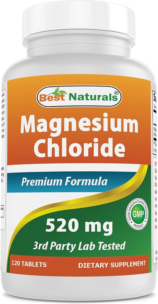 Mejor natural Magnesium Chloride 520 mg 120 Tablets