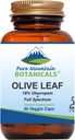 Pure Mountain Botanicals Olive Leaf Extract Cápsulas - Kosher Vegan Caps Agora com 400mg Olive Leaf Orgânico e Potent Extract Suplemento