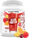 NutraBio Clear Protein Powder, Fruit Punch - 20 porcións, 20g Clear Whey Protein Isolate, 0 Sugar, 0g Lactose, Refreshing Fruit Flavors, GLP1 Support - Bone Health - Muscle Post Recuperación