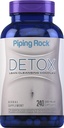 Piping Rock Detox Cleanse Capsule | 240 Pills | Herbal Complex | Lean Formula | con Estratto di radice di dadelion, Psyllium Husk, and Milk Thistle | Non-GMO, Gluten Free Supplement
