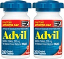 Advil 고통 Reliever와 Fever 흡진기, 합동 고통, 근육 Ache 및 Minor 관절염 고통 구호를 위한 Ibuprofen 200mg를 가진 고통 구호 약 - 쉬운 열려있는 관절염 모자를 가진 200의 입히는 정제