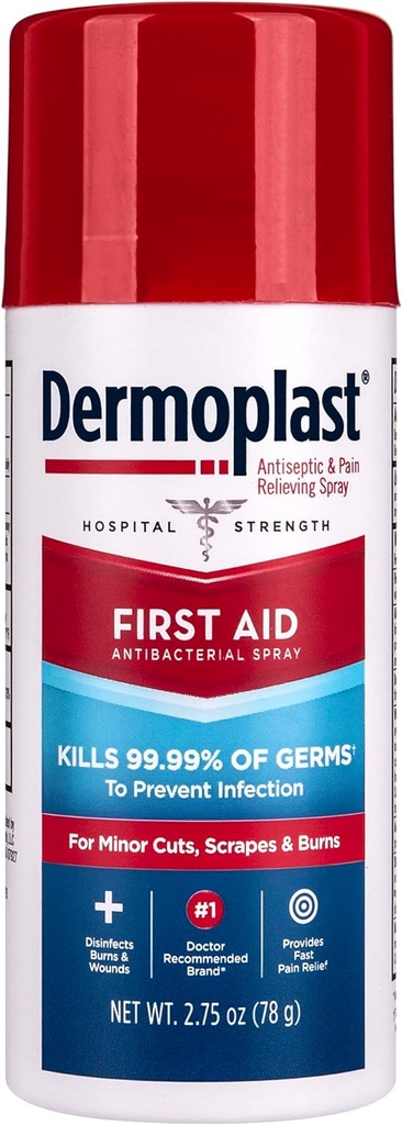 Dermoplast 첫 번째 원조 스프레이, 진통제 & 민들레 컷, 스크랩 및 화상, 2.75 Ounce (포장 월병)