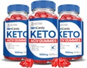 (3 Pack) Slim Candy Keto ACV Gummies Advanced Formulės 1000MG SlimCandy Keto Gummies Apple Cider Vinact Formuluota su Pomgranato Beet Sultys milteliai B12 Vegan Ne GMO 180 Gummys