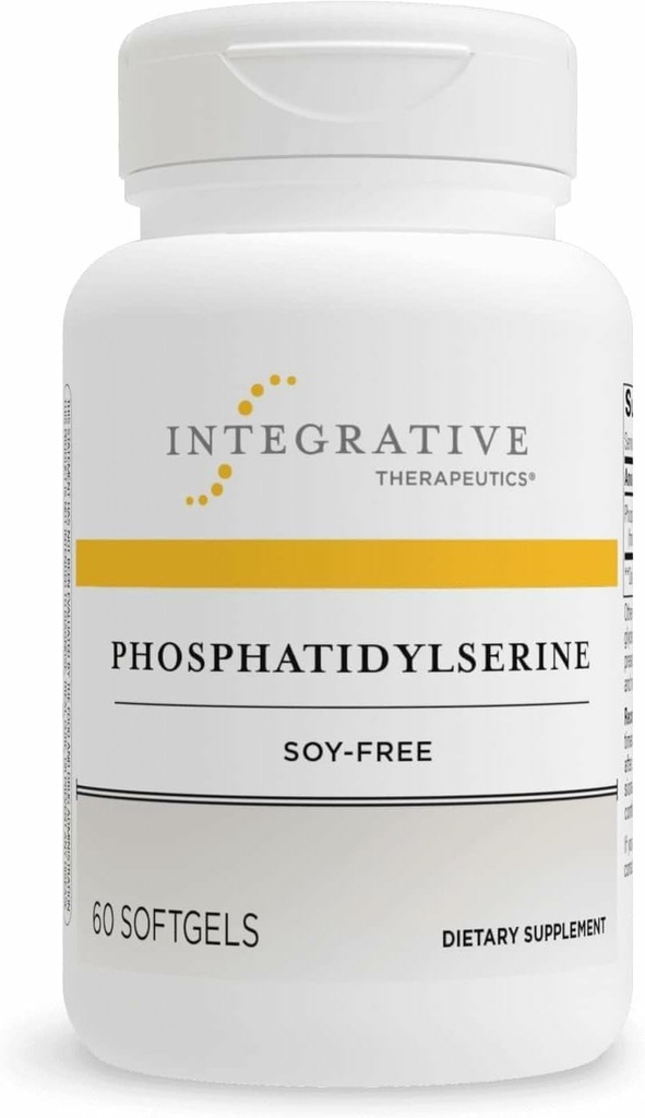 Integrative Therapeutics Phosphatidylserine - Brain & Cognitive Function Support* - Supports Healthy Stress Response* - Soy-Free, Gluten-Free & Dairy-Free - 60 Softgels (60 Servings)