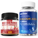 Nextdia Berberine Supplement 1500mg + Liposomal Calcium AKG Supplement 1500mg