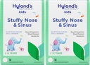 Hyland's Naturals Kids Stuffy Nose and Sinus Tablets, Cold and Allergy Medicine for Children Ages 2 and up, Headach Relief and Nasal Decongestionant, Quick Dissolving Tablets, 50 Count (Pack of 2)