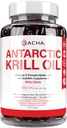 Premium Antarctic Krill Oil Supplement Softgels– 1500 mg with Natural Omega-3, Astaxanthin and Phospholipids 120 Soft Gels, 180mg EPA & 120mg DHA for Immune, Memory Support, Heart Health Non-GMO