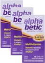 Alfa Betic Una vez Multivitamínico diario para la diabética, sin gluten, sin azúcar, suplemento dietético extendido de energía, 30 tabletas (3 Pack)3