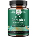Pure DIM Supplement for Men with Bioperine - DIM Estrogen Blocker for Men for Hormone Balance & Prostate Health - Diindolylmethane Testosterone Complex with Broccoli Florets - 60 Count