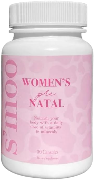 Prenatal Vitamins for Women with Iron, Vitamin D, Calcium & More, Supports Healthy Pregnancy & Baby Development - Maintains Red Blood Cells & Nervous System - Early Pregnancy Must Haves - 30 Caps