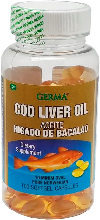 Aceite De Higado De Bacalao Cápsulas 100 puro norueguês bacalhau óleo de fígado GERMA