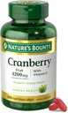Természet Bounty Cranberry Tablets for Women Urinary Tract Health, Cranberry kiegészítők Koncentrátum & C-vitamin, 250 Softgels (1-es csomag)