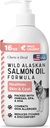 Wild Alaskan Salmon Fish Oil per cani - 16 oz di Fish Oil Formula - Pompa Cap Bottiglia - Contiene Omega-3 e 6, Vitamina D, EPA e DHA per pelle sana e cappotto
