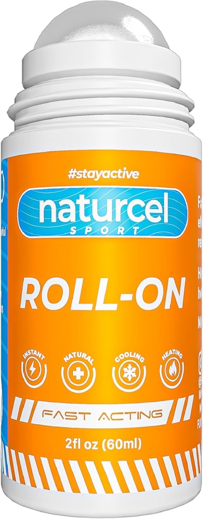 Sport Roll-On, 2FL OZ, Topical Reliever for Aches and Pains of Muscles and Commons, Soğutma, Hızlı Acting, Mess Free Masaj Roller, Colorless