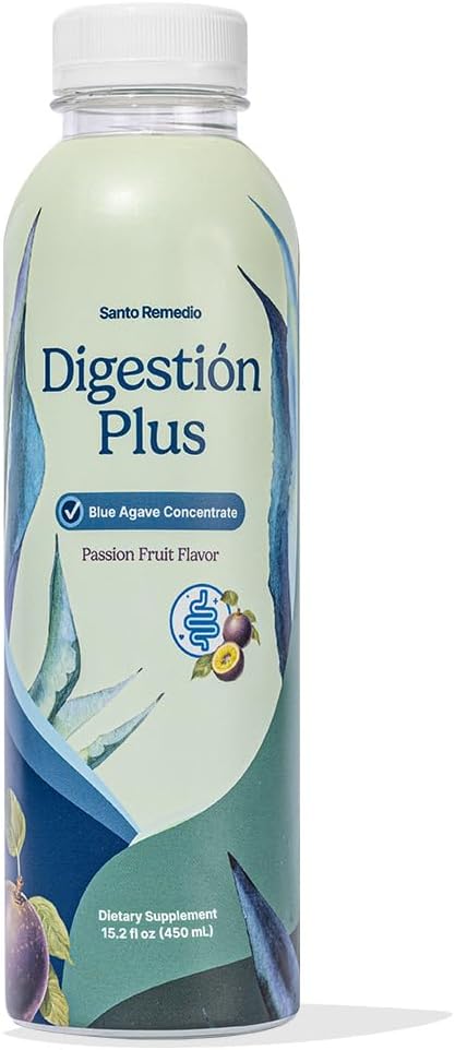 Santo Remedio Digestion Plus, Kondisioner Blue Agave İçki, 30 Xidmət, Passionut Flavor, Vegan, Gluten-Free, Non-GMO, No əlavə