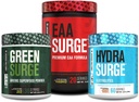 Vozík Factory Green Surge Green Superfood Powder, Hydrasurge Electrolyte Hydration Supplement, EAA Surge EAA Supplement