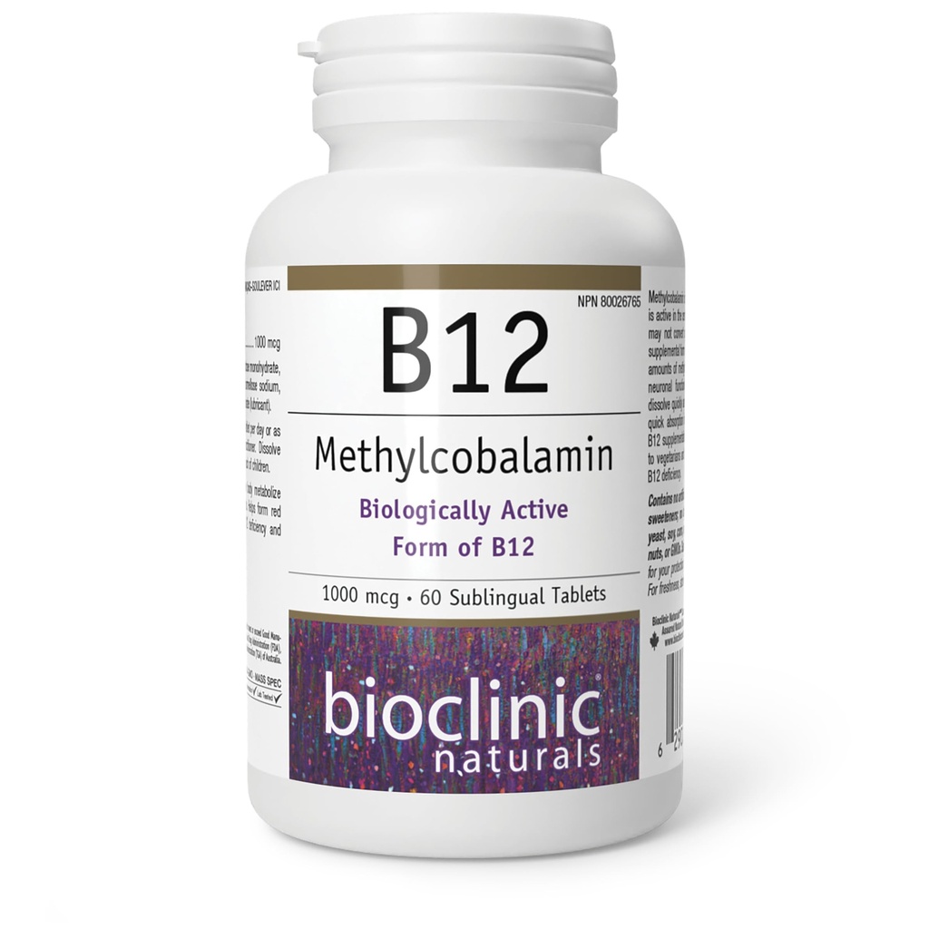 Bioclinic Naturals - B12 Methylcobalamin 1000 mcg 60 loz