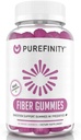 PUREFINITAT Fiber Gickes per a adults amb Inulin FOS, de Chicory Root, Sugar Free Prebiotic suplementari per a Daily Digion & Constipation IN-GMO, Vegan, 60 comte