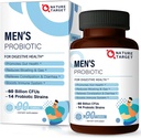 Care TARGET Probiotics for Men Care Supplement, Prebiotics & Probiotic for Men's Digestive and Immune Health,60 Billion CFUs eta 14 Strains Shelf Stable, Gluten & Soy Free (90 Tablet)