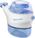 Sistema de irrigación nasal con 50 Salt Packets, Electric Neti Pot Nose Cleaner Sinus Rinse Machine para Sinus Relief Nasal Congestion Runny Nose