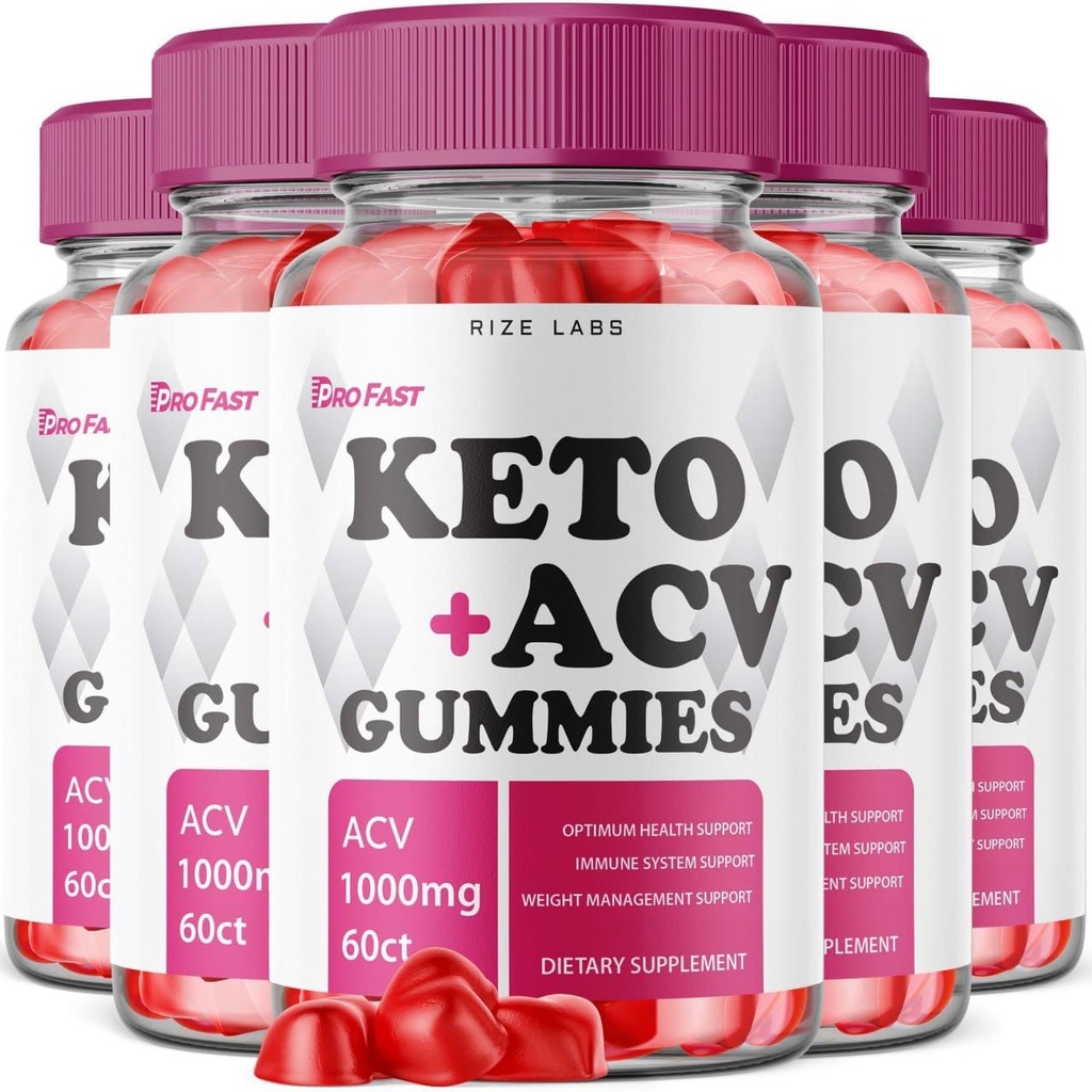 Laboratórios de rize - Pro Fast Keto+ACV Gummies para perda de peso avançada, Keto All Natural Plus Apple Cider Vinagre 1000mg Suplemento, Ajuda na redução da gordura da barriga, para força extra (300 chicletes)