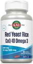 KAL Red Yest Rice COQ10 Omega 3, 60 Count