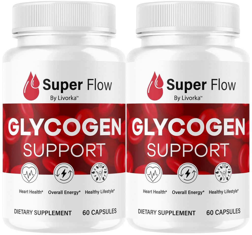 (2 Pack) Super Flow Glycogen Capsules - Official SuperFlow Advanced Glycogen Support Pills - Maximum Strength, Natural Formula Vitamins for Overall Health & Wellness Reviews, 120 Capsules for 2 Months