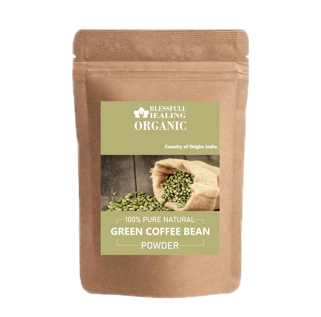 Blessfull Healing Organic Green Coffee Bean Powder 100% Pure Natural 100 Gram / 3.52 oz