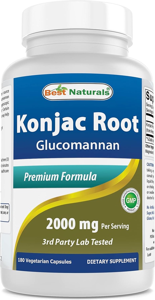 Najlepšie prírodné Konjak Root 2000mg, 180 Počet