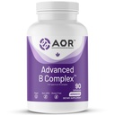 AOR Advanced B Complex: 90 Vegan Capsules, 30-90 Day Supply, Full-Spectrum Essential Vitamin B for Daily Vitality, Focus & Clarity