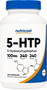 Nutricost 5-HTP 100mg, 240 Cápsulas Vegetarianas (5-Hydroxytryptophan) - Não-GMO & Gluten Free