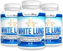 NutraPro White Lung Lung Cleanse & Detox. Apoio à Saúde Pulmonar. Suporta Saúde Respiratória. 60 Cápsula - Feito em GMP Certified Facility.