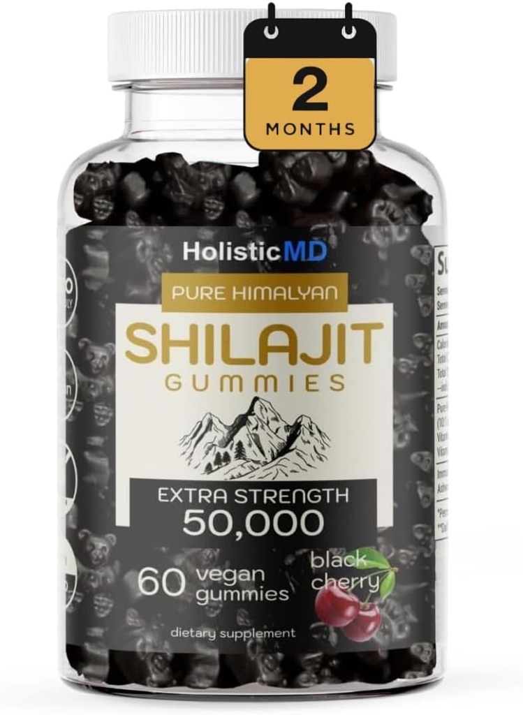 Qadınlar üçün Shilajit Gummies Pure Himalayian Extra Strenght 50,000 Metabolizm Support Ashwagandha Sibirya Chaga